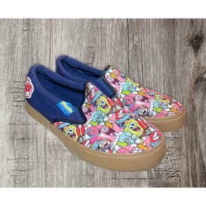 SpongeBob SquarePants canvas slip‎ on shoes size 9.5
